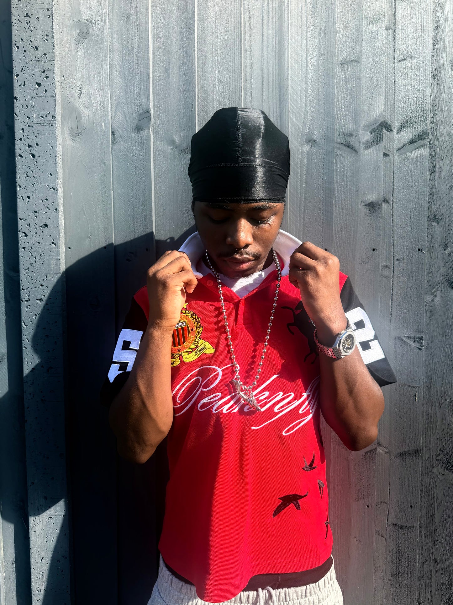 peaknfly red polo
