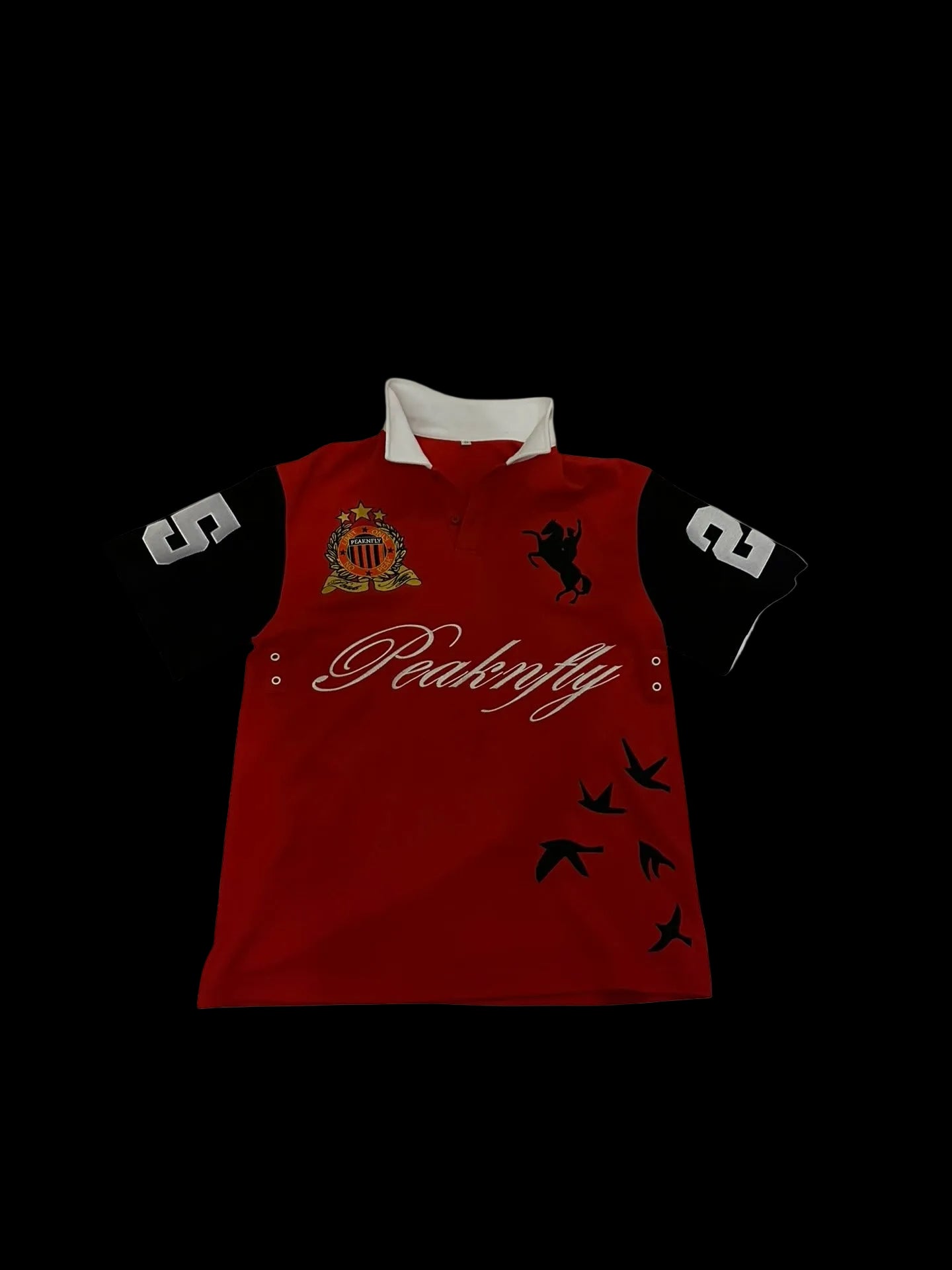 peaknfly red polo