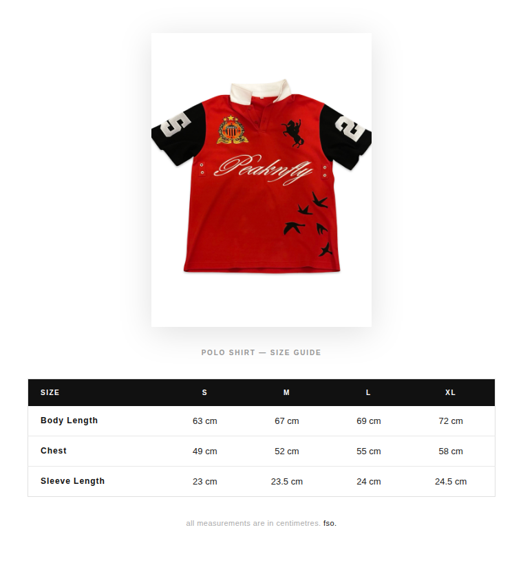 peaknfly red polo